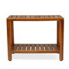 Teak Shower Bench 24 Inch For Bathroom, Spa - Fully Assembled, The Eske
